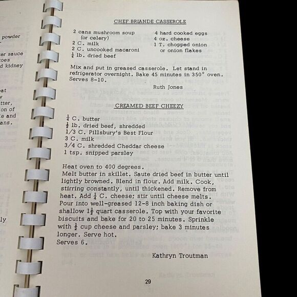 Vtg Cookbook Trinity Lutheran Church Reading PA 1974 Spiral Gourmet Delights - Picture 5 of 6